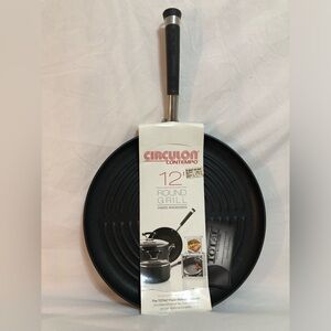Circulon 12" Non Stick Hard Anodized Circular Flat Skillet Grill Pan